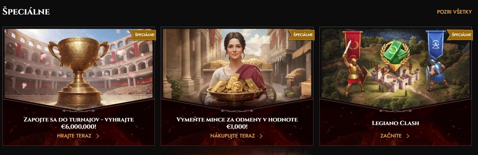 Hrajte najlepšie kasínové hry v Legiano Casine Najlepšie kasínové hry online